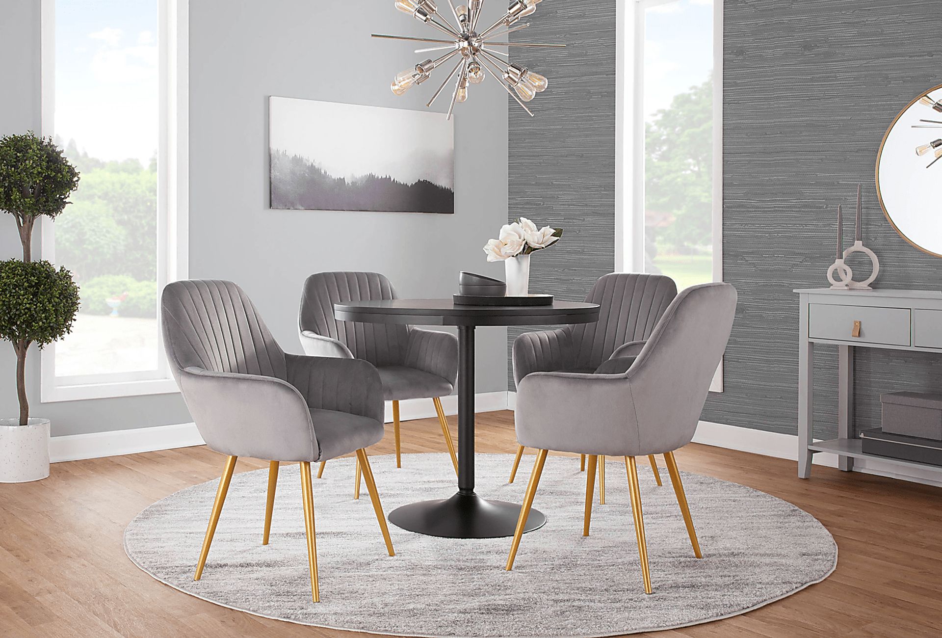 Baynard Black Dining Table - Image 7
