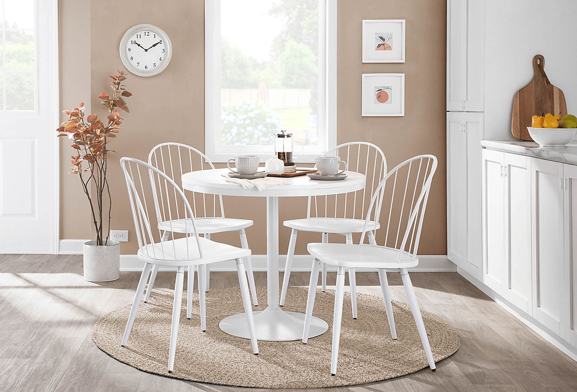 Baynard White Dining Table - Image 4