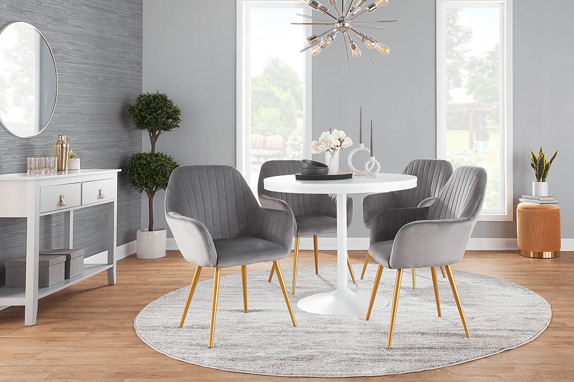 Baynard White Dining Table - Image 8