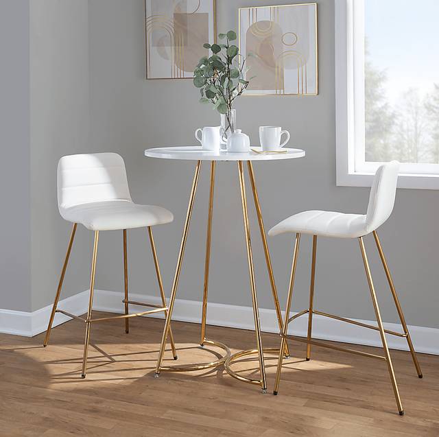 Bayouwood I White Counter Height Stool, Set of 2 - Thumbnail - Image 2
