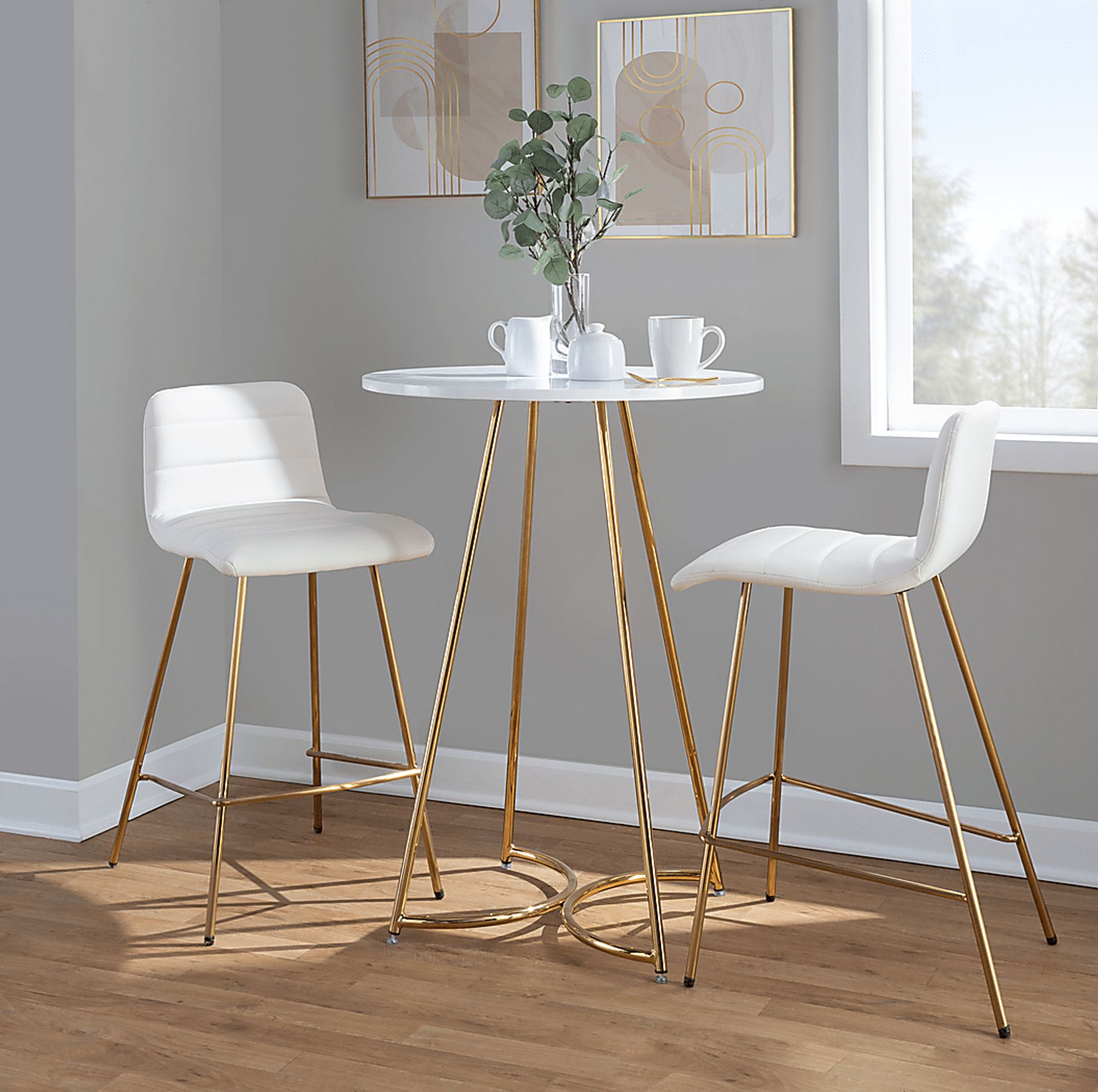Bayouwood I White Counter Height Stool, Set of 2 - Image 2