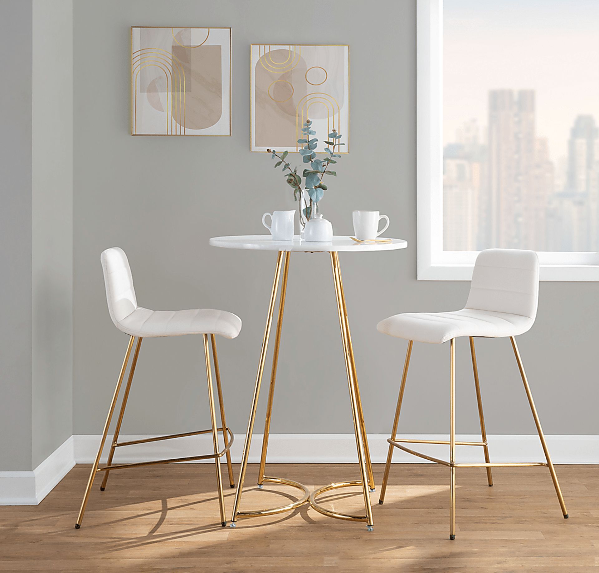 Bayouwood I White Counter Height Stool, Set of 2 - Image 3