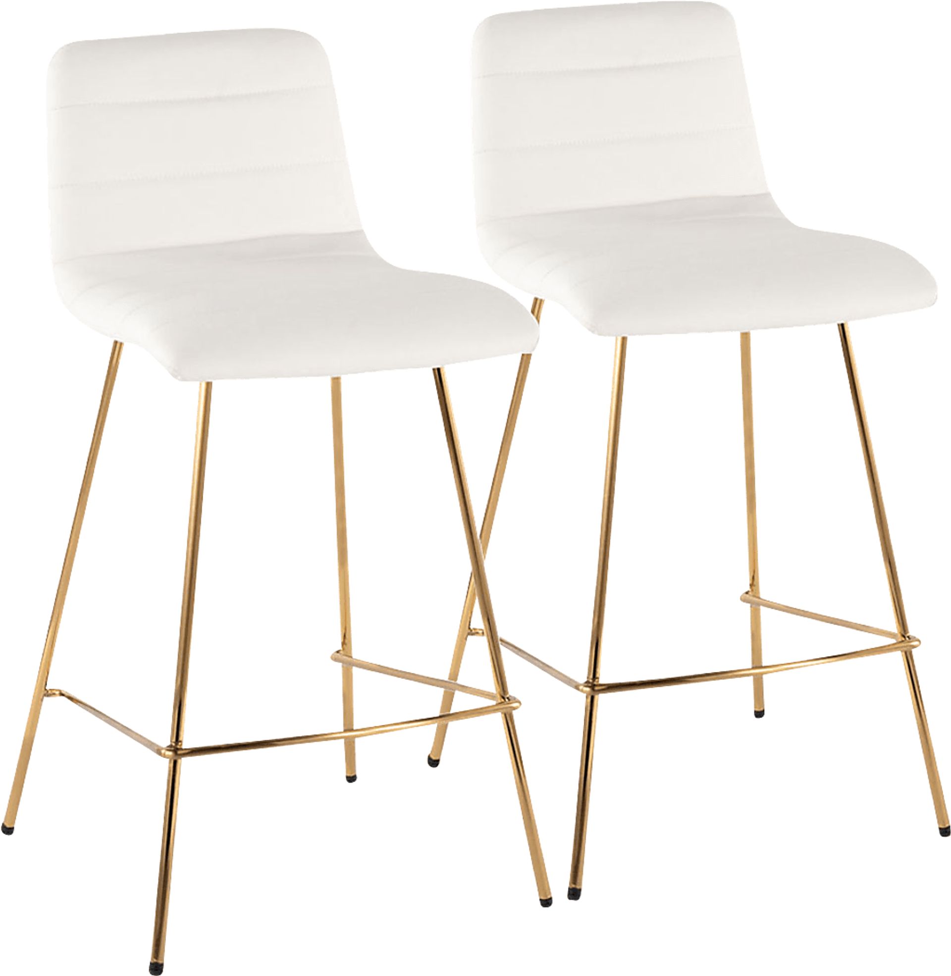 Bayouwood I White Counter Height Stool, Set of 2 - Image 1