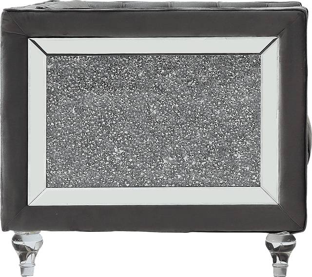 Bayporte Gray Loveseat with Two Pillows - Thumbnail - Image 4