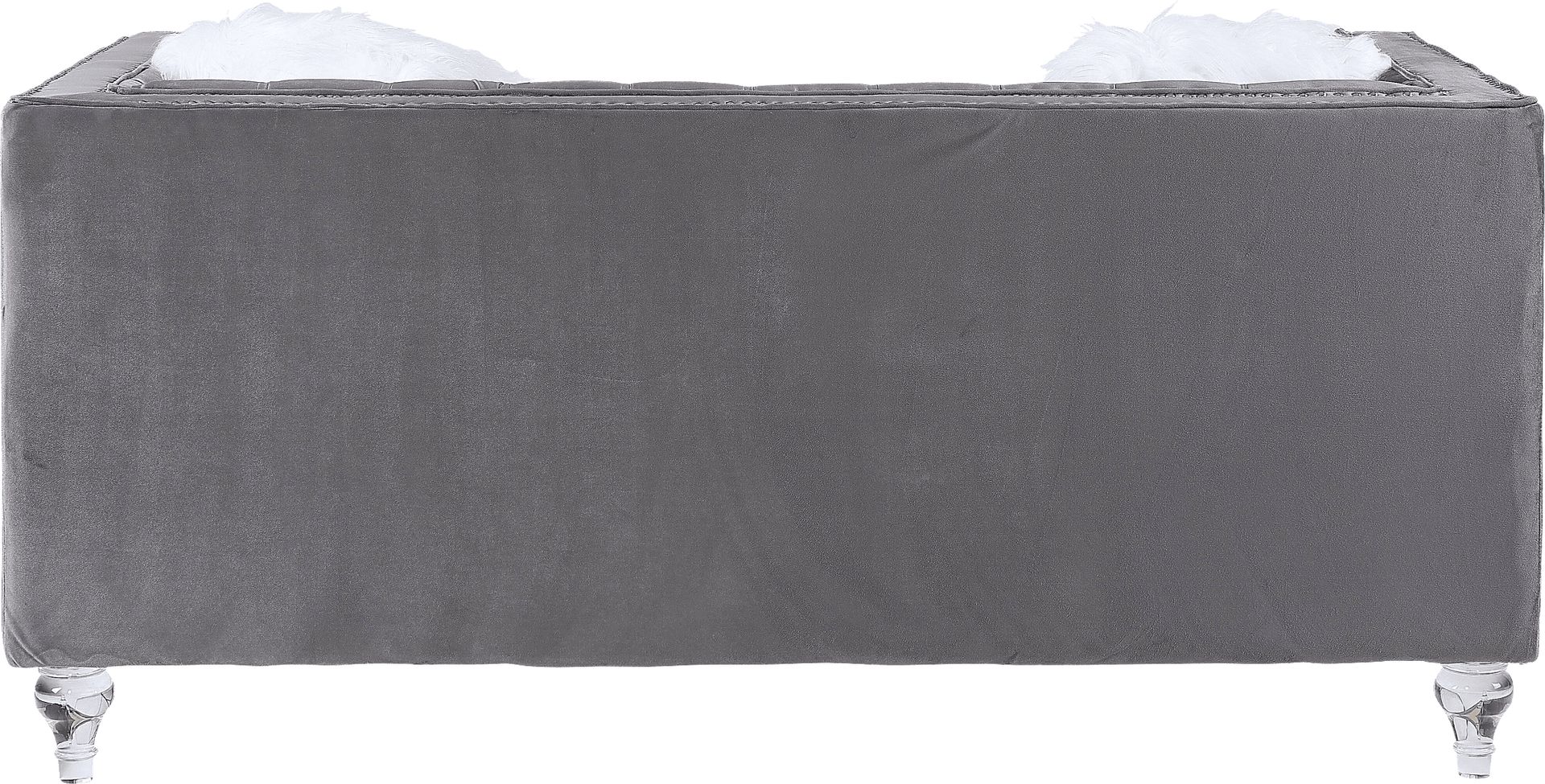 Bayporte Gray Loveseat with Two Pillows - Image 5