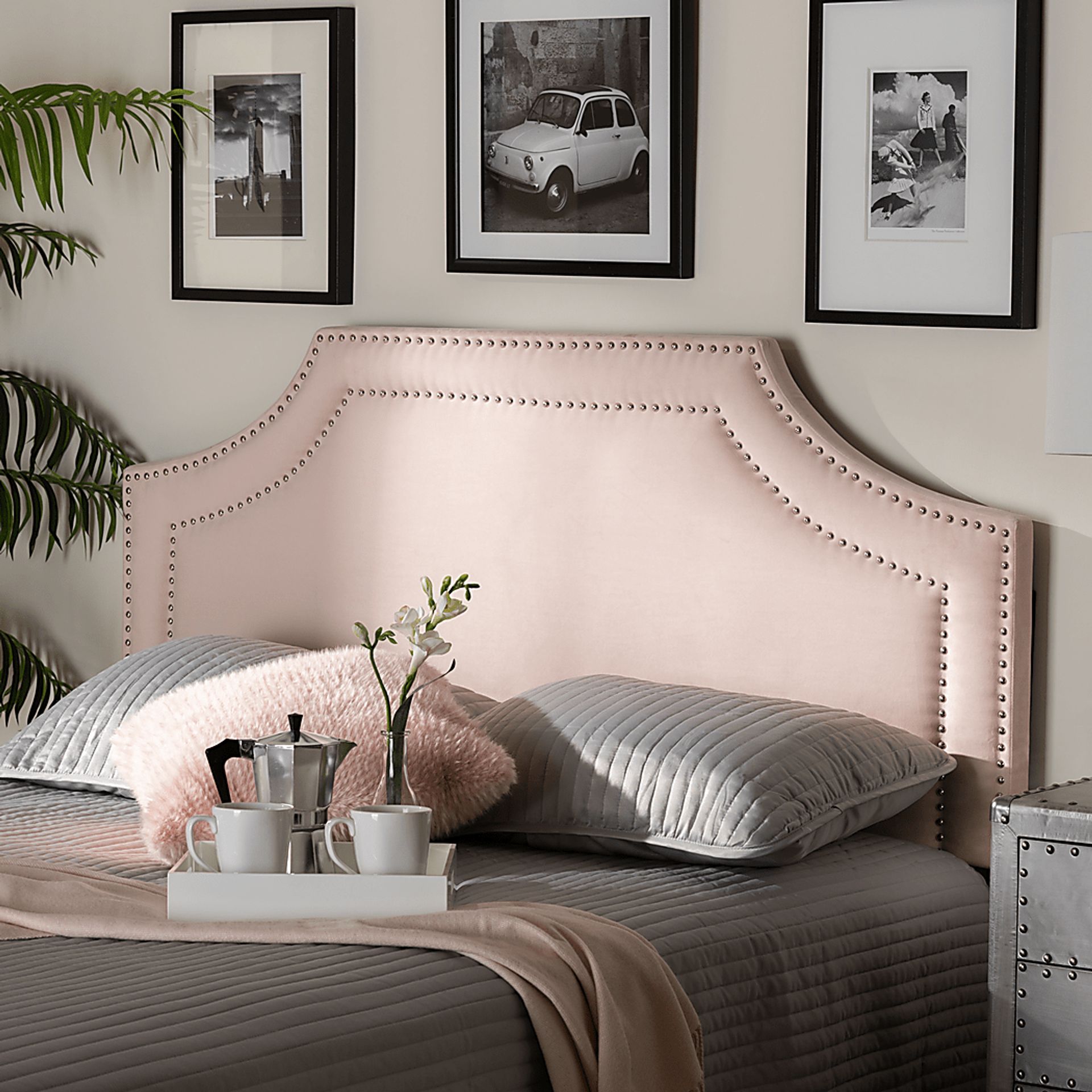 Bayton Pink Queen Headboard - Image 2
