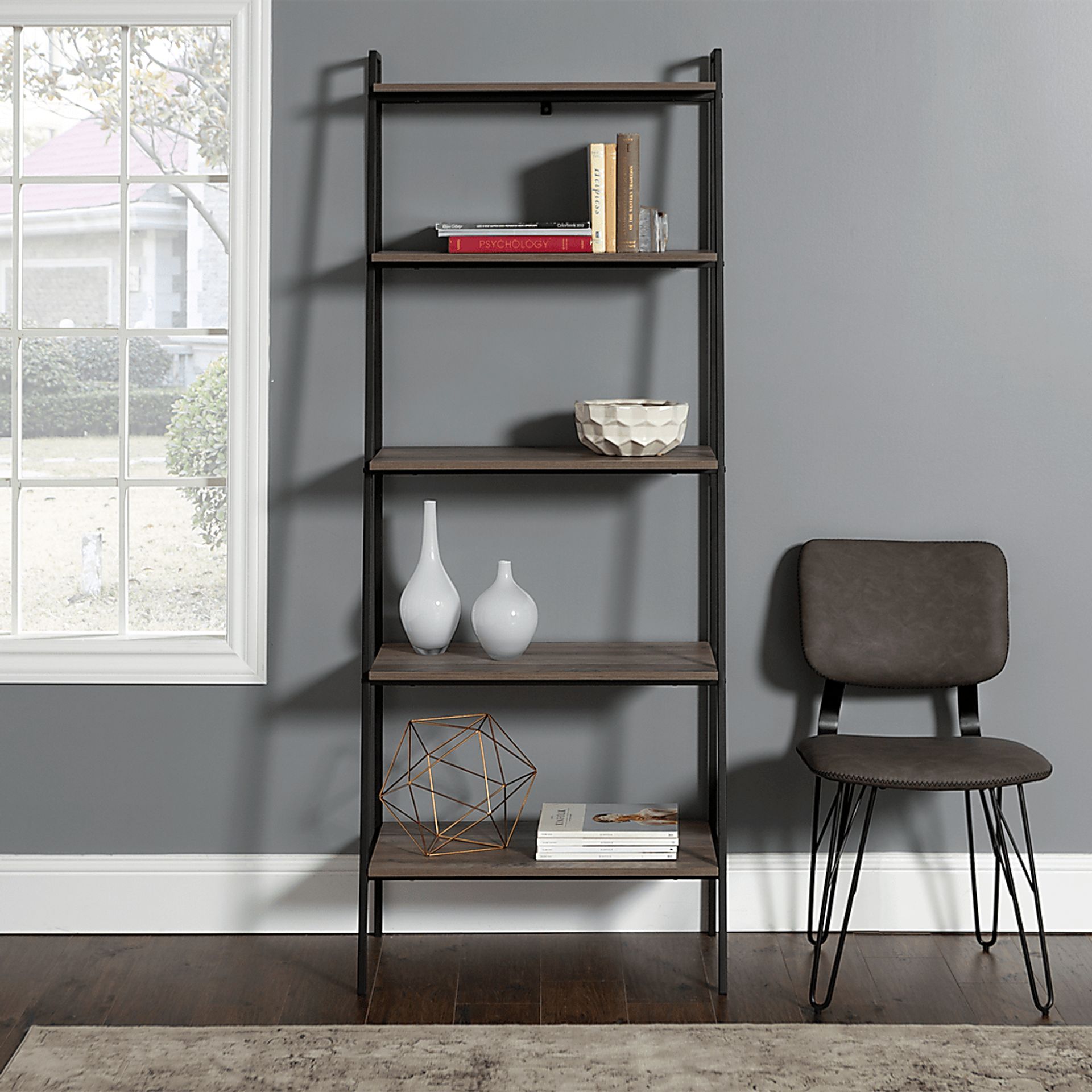 Baywind Gray Bookcase - Image 4