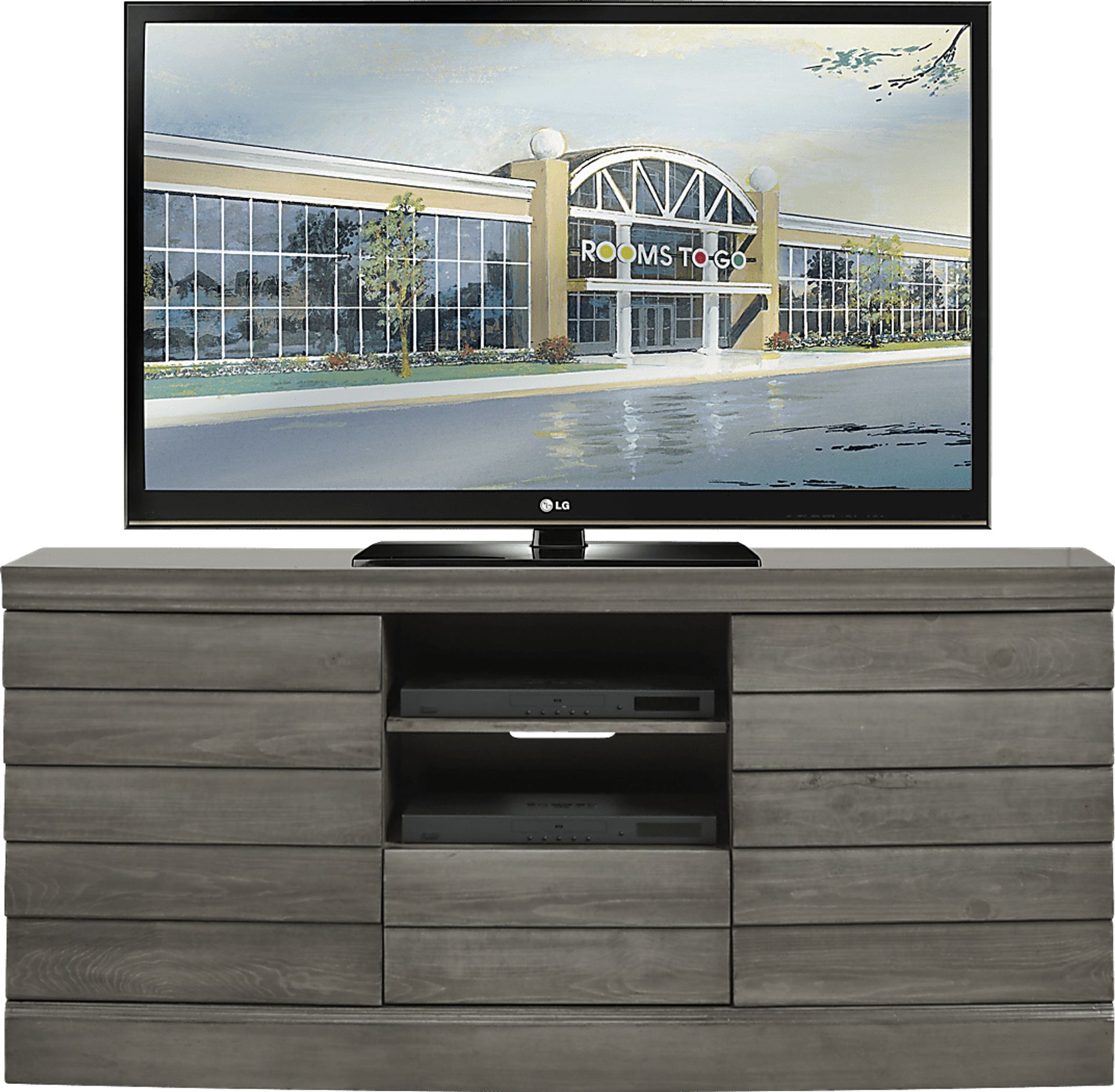 Baywood Gray 60 in. Console - Image 1