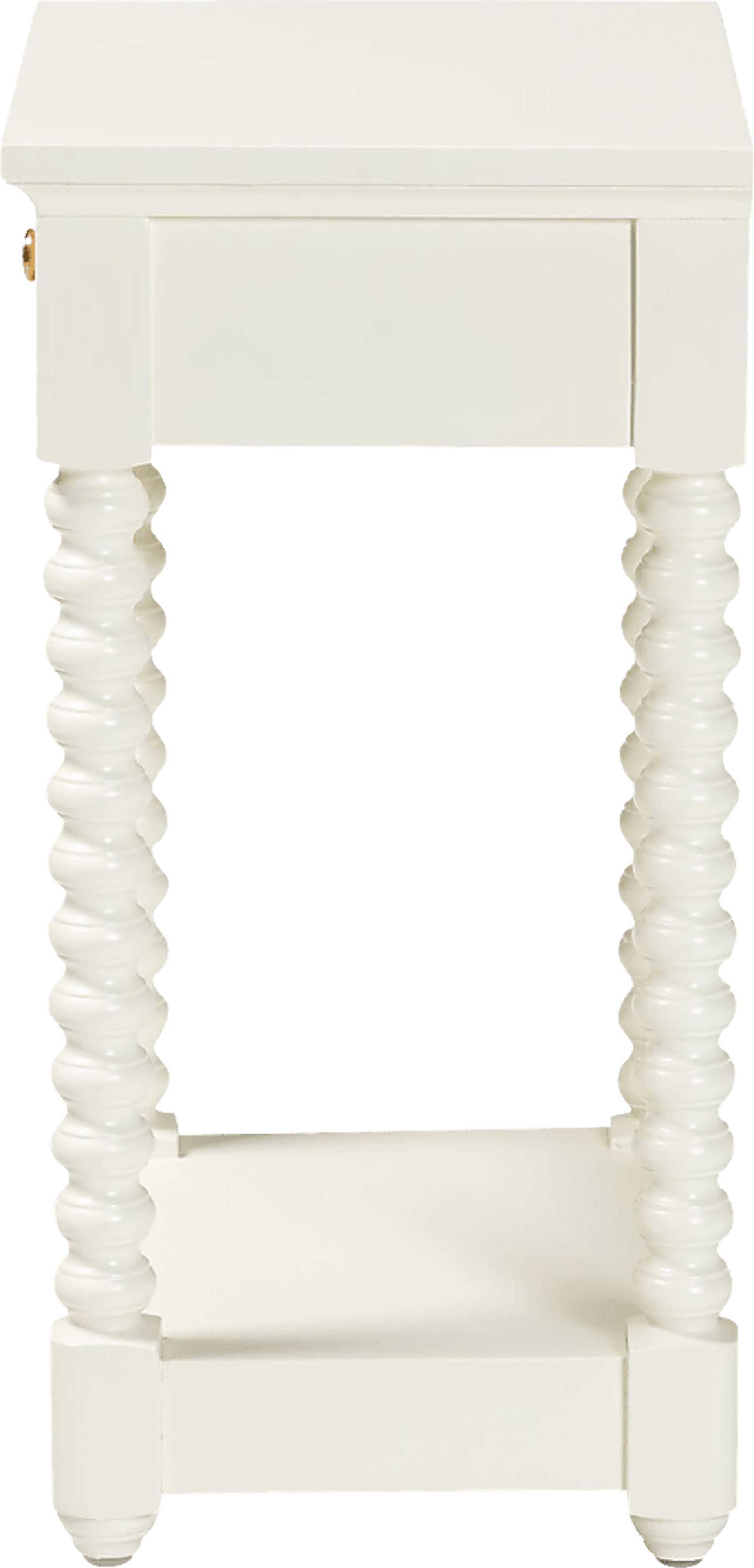 Bazan White Nightstand - Image 4