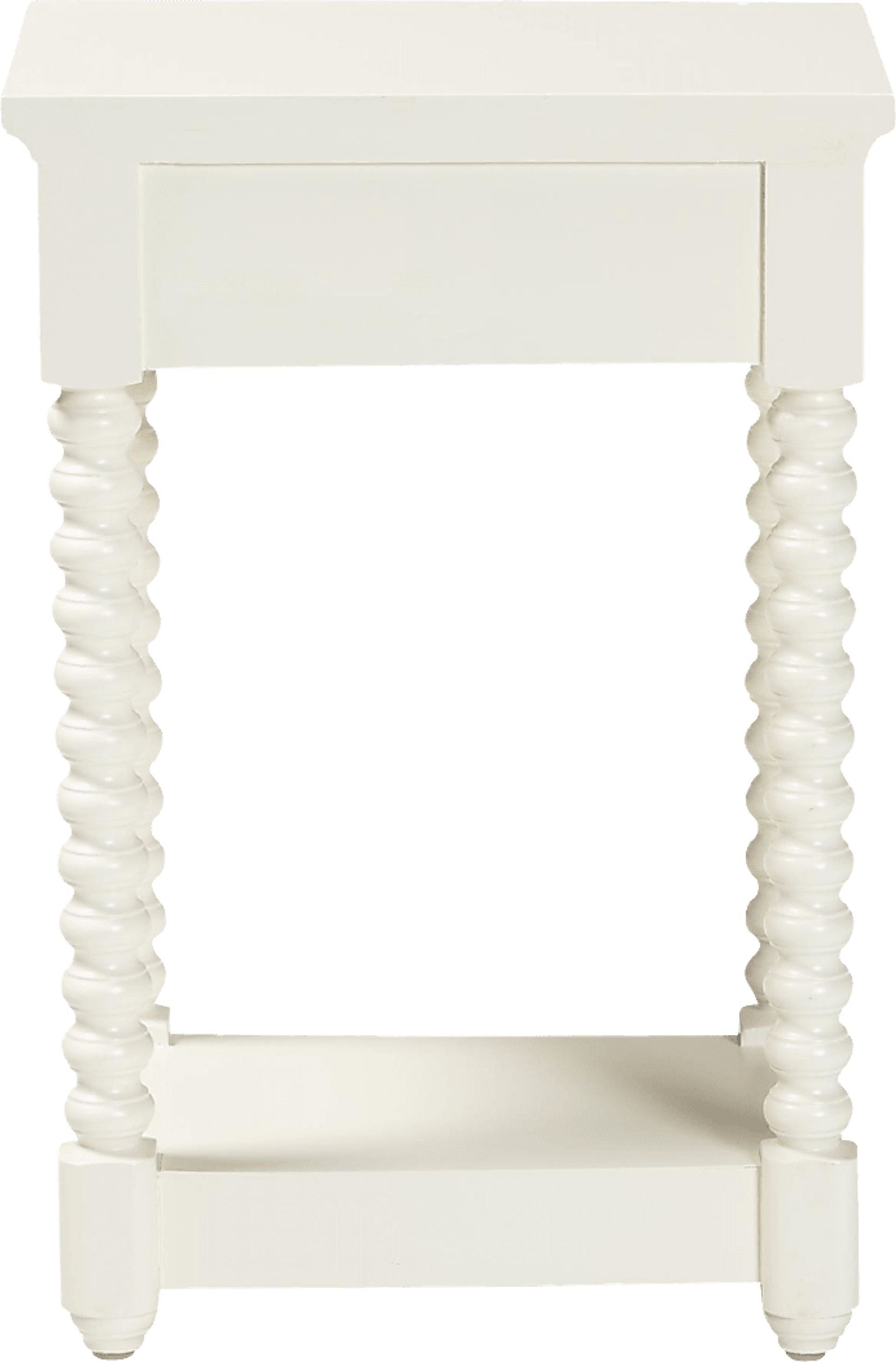 Bazan White Nightstand - Image 5