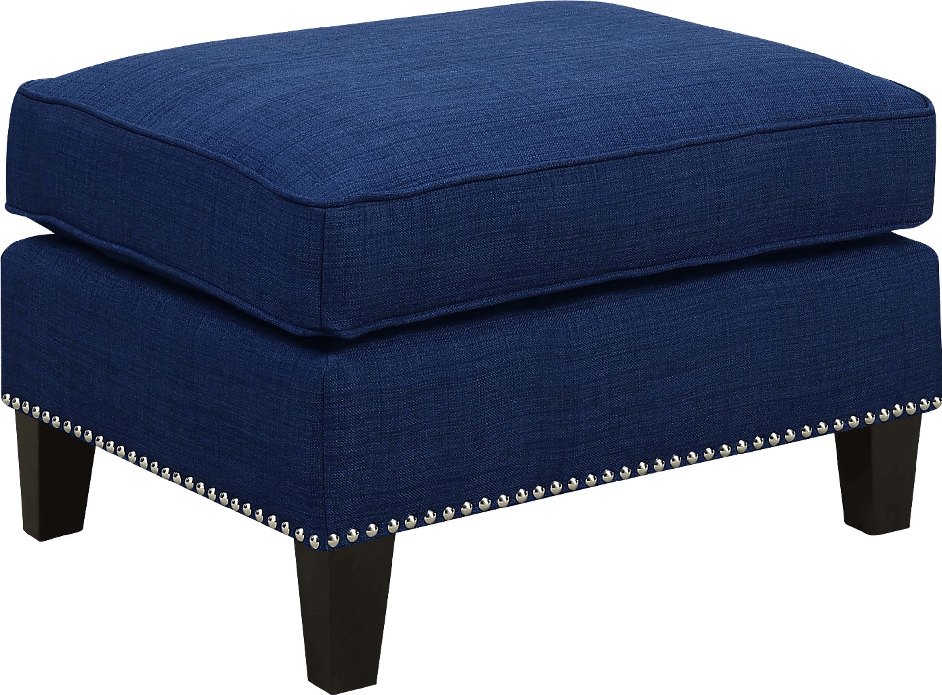 Bazemore Blue Ottoman - Image 1