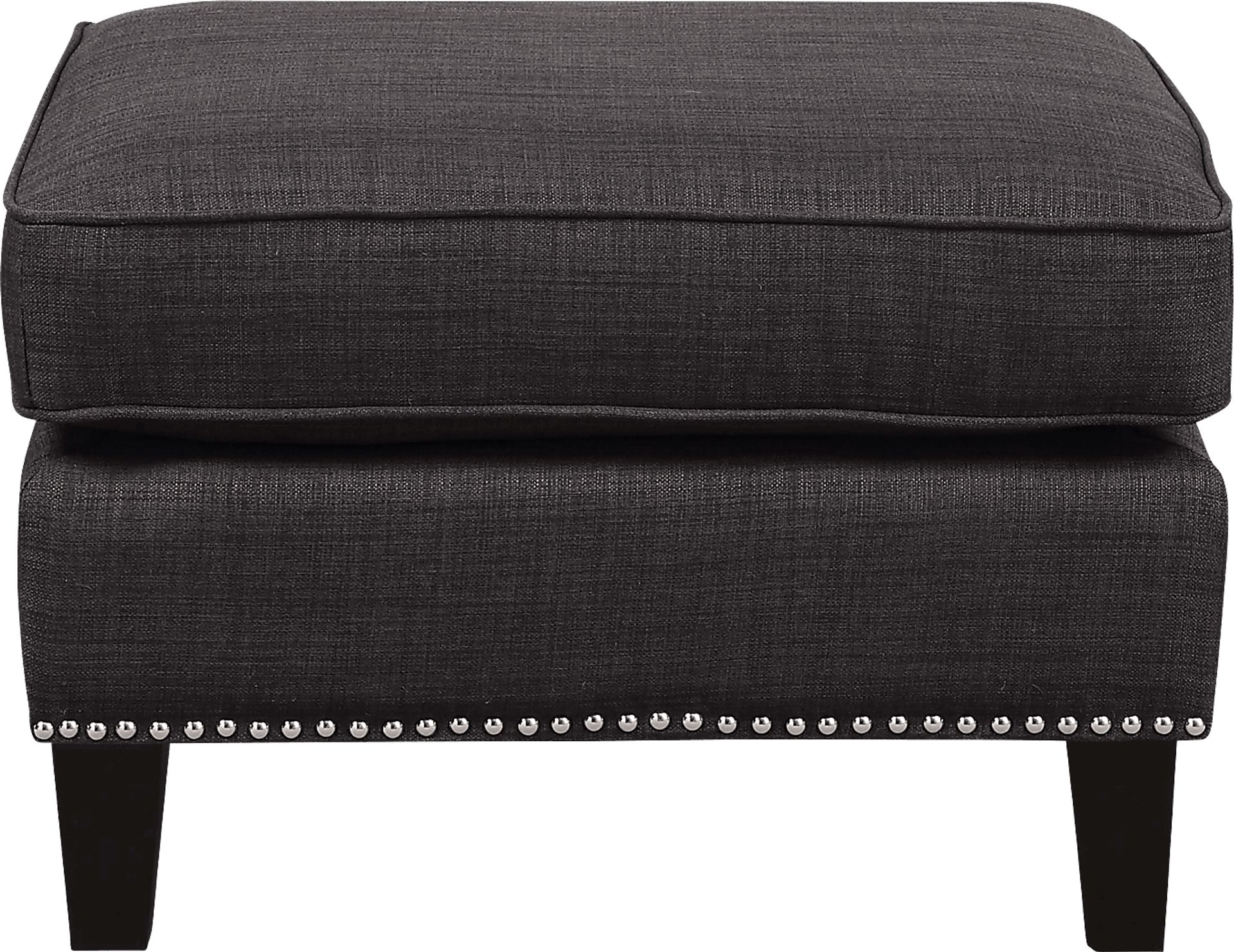 Bazemore Charcoal Ottoman - Image 5