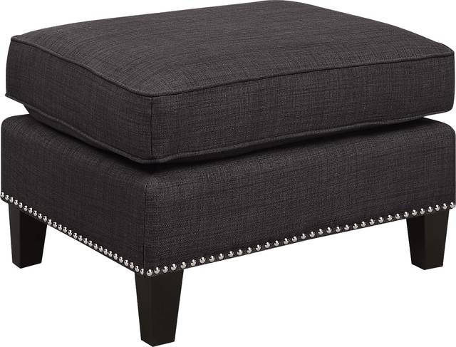 Bazemore Charcoal Ottoman - Thumbnail - Image 1