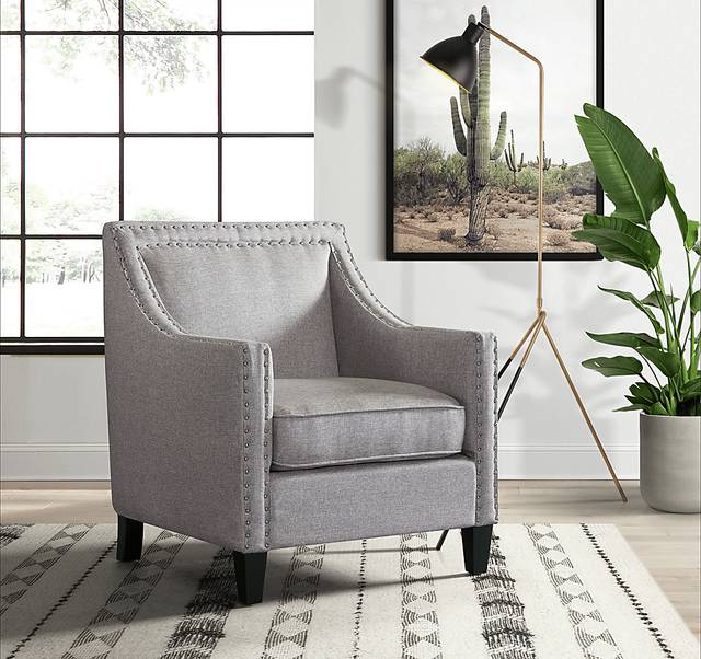 Bazemore Gray Accent Chair - Thumbnail - Image 2