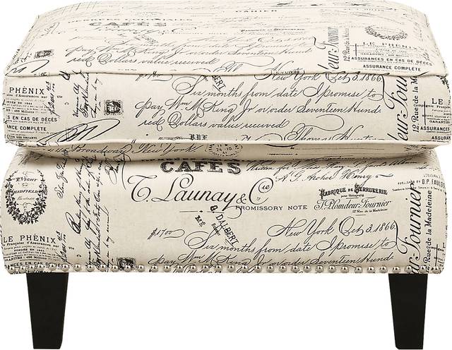 Bazemore Off-White Ottoman - Thumbnail - Image 3