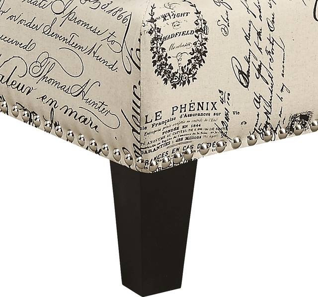 Bazemore Off-White Ottoman - Thumbnail - Image 5