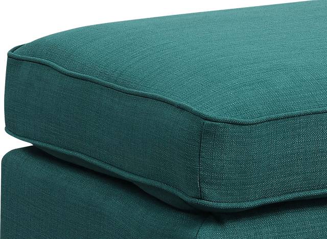 Bazemore Teal Ottoman - Thumbnail - Image 4