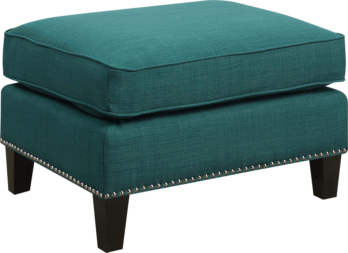 Bazemore Teal Ottoman