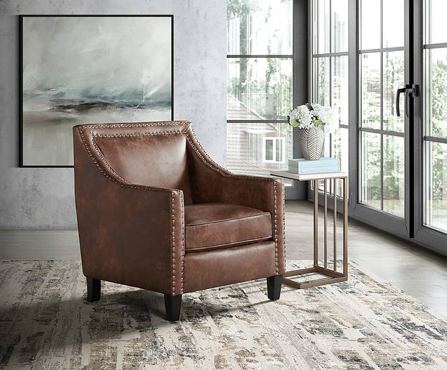 Bazemore Toffee Accent Chair - Thumbnail - Image 2