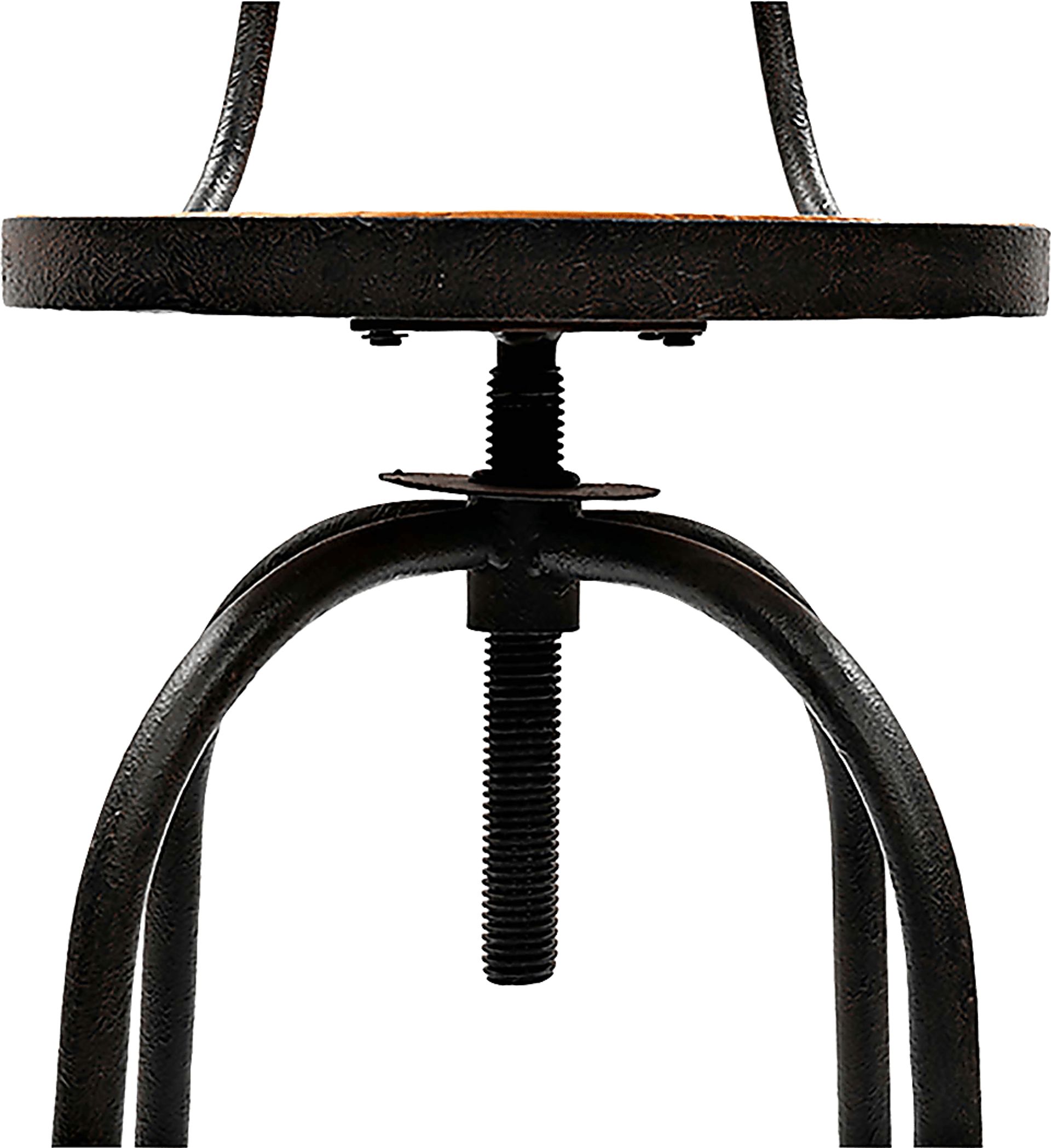 Bazile Brown Adjustable Swivel Stool - Image 3