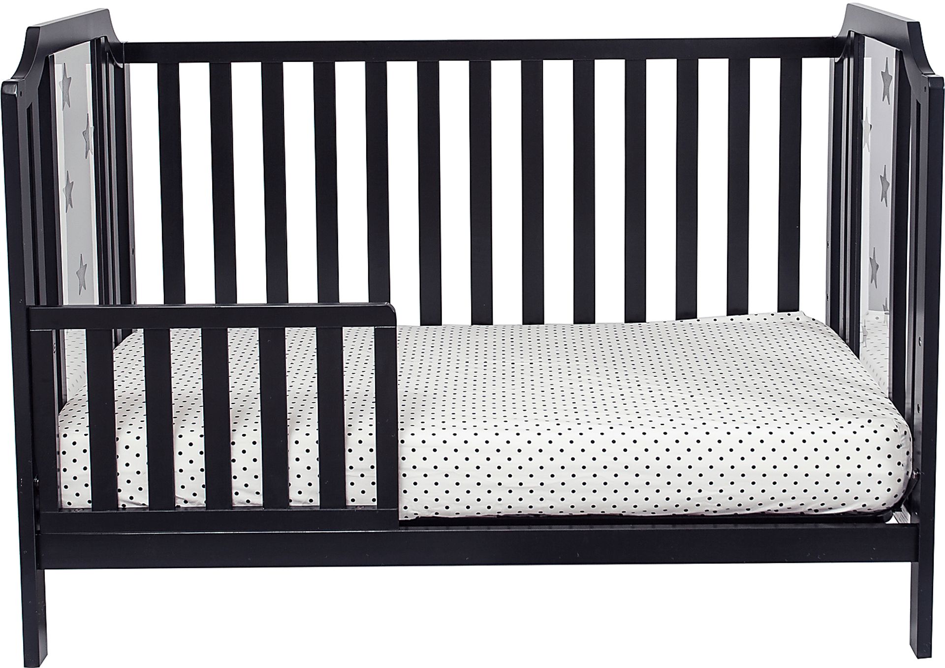 Kids Bazzele Black Convertible Crib - Image 4