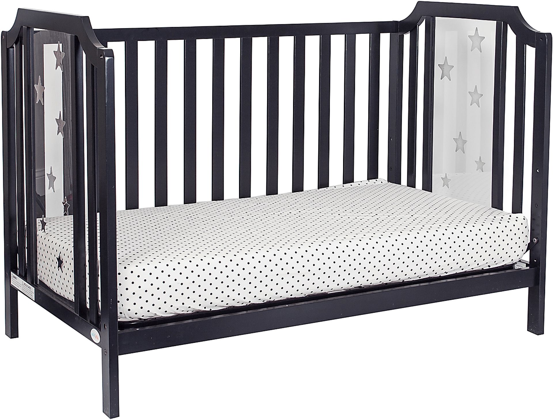 Kids Bazzele Black Convertible Crib - Image 5