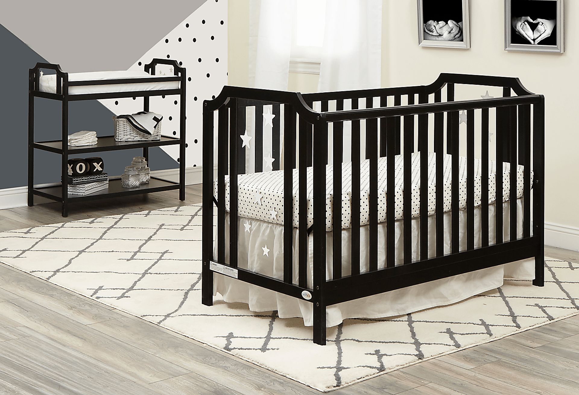 Kids Bazzele Black Convertible Crib - Image 7