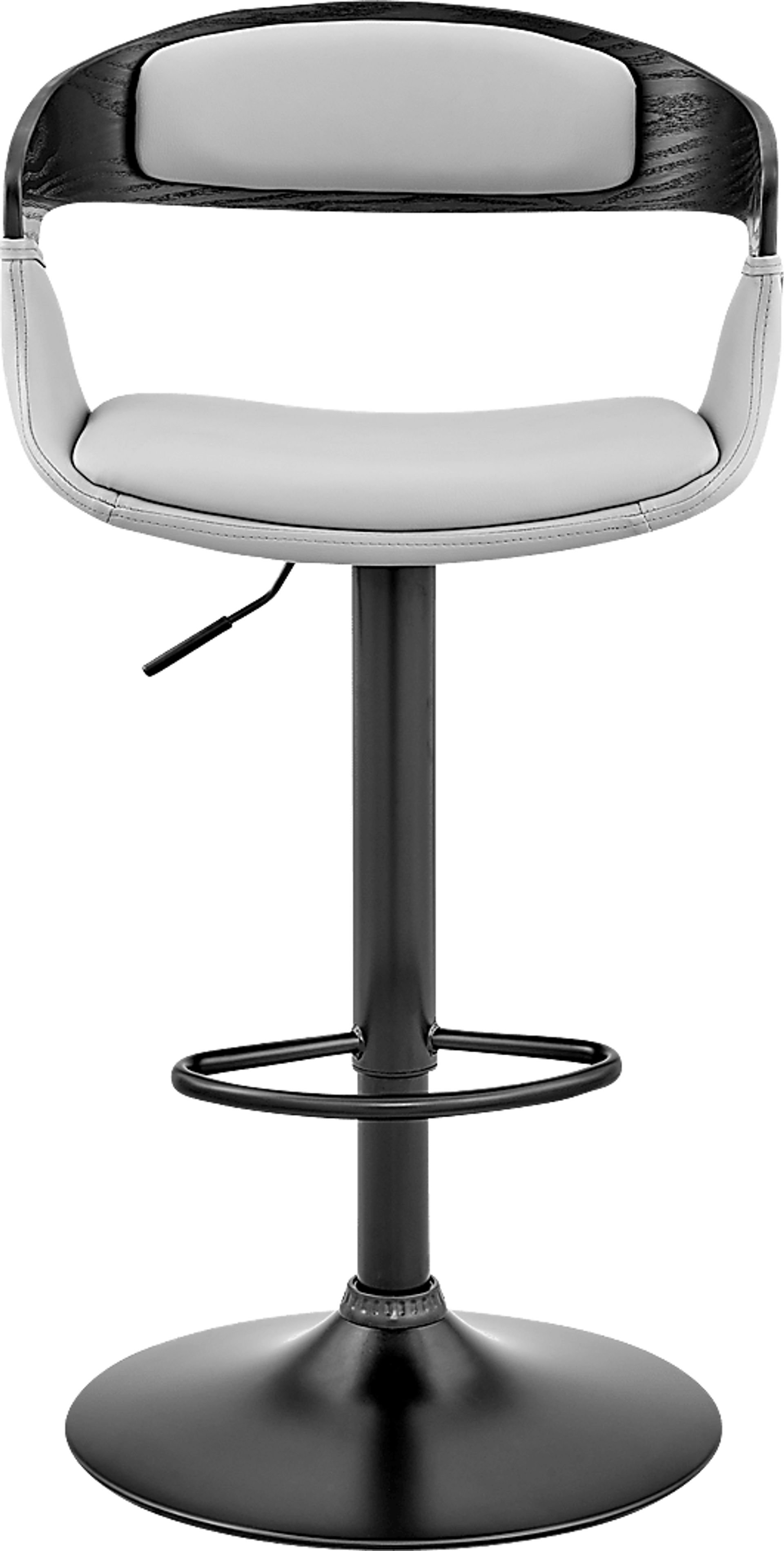 Bazzu Gray Swivel Barstool - Image 3