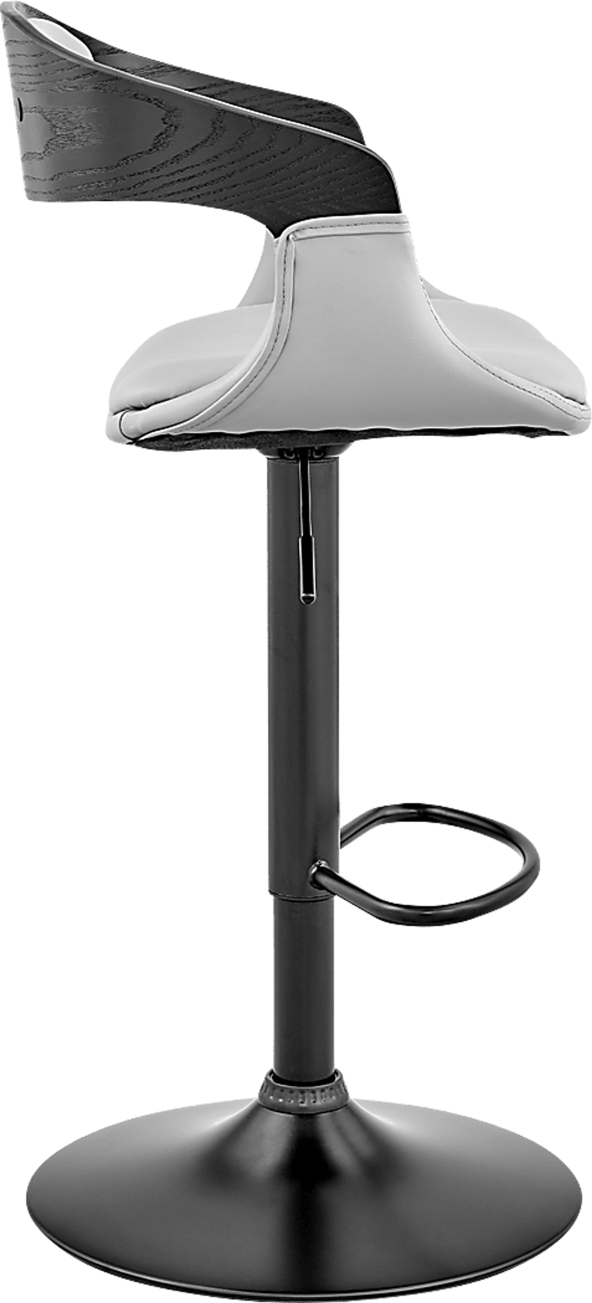 Bazzu Gray Swivel Barstool - Image 4