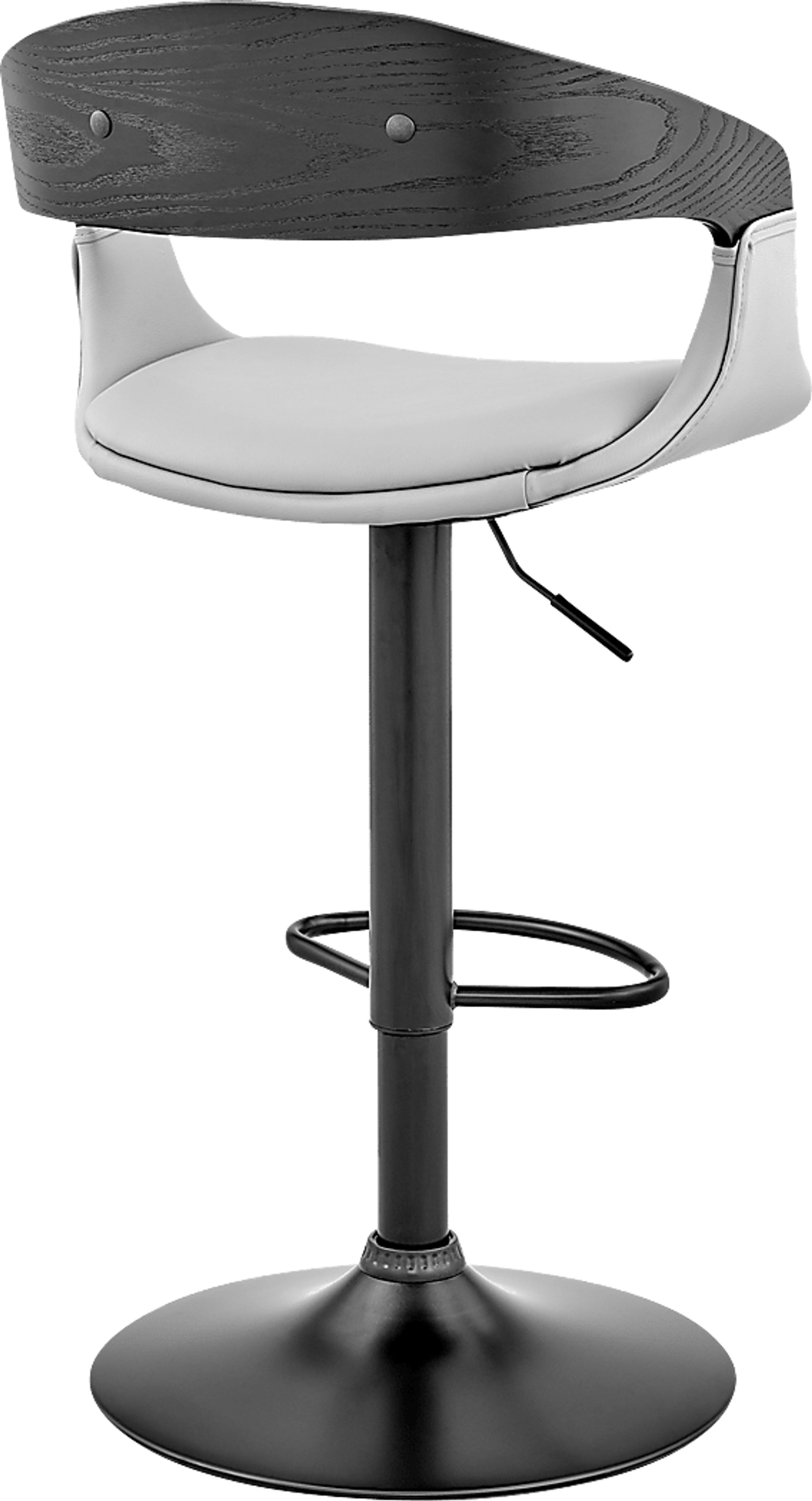 Bazzu Gray Swivel Barstool - Image 5