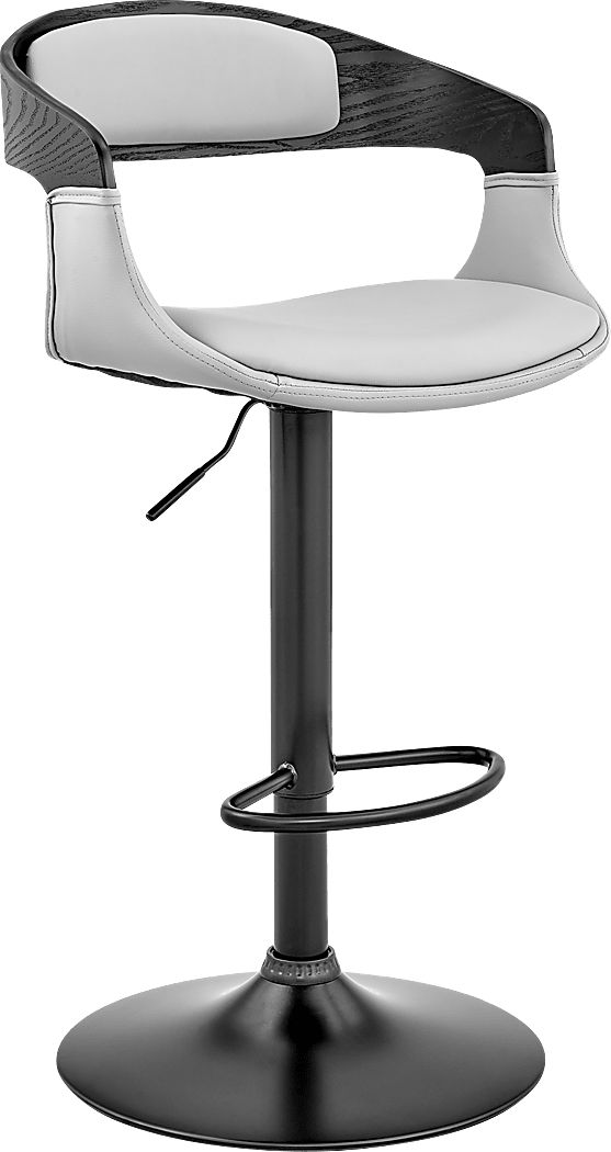 Bazzu Gray Swivel Barstool