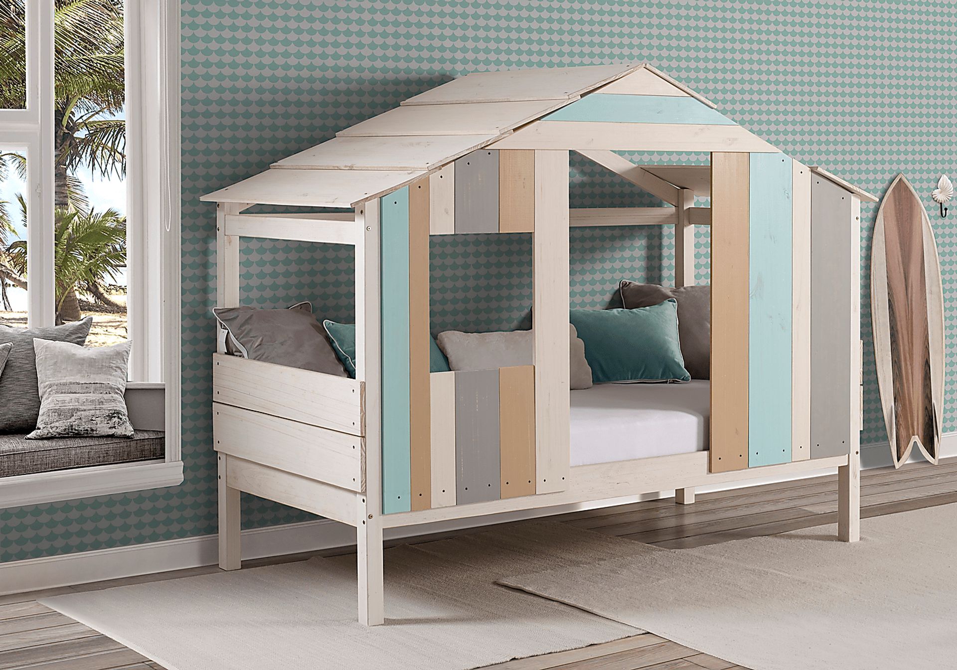 Beach Hangout Tan Twin Jr. Loft Bed - Image 3
