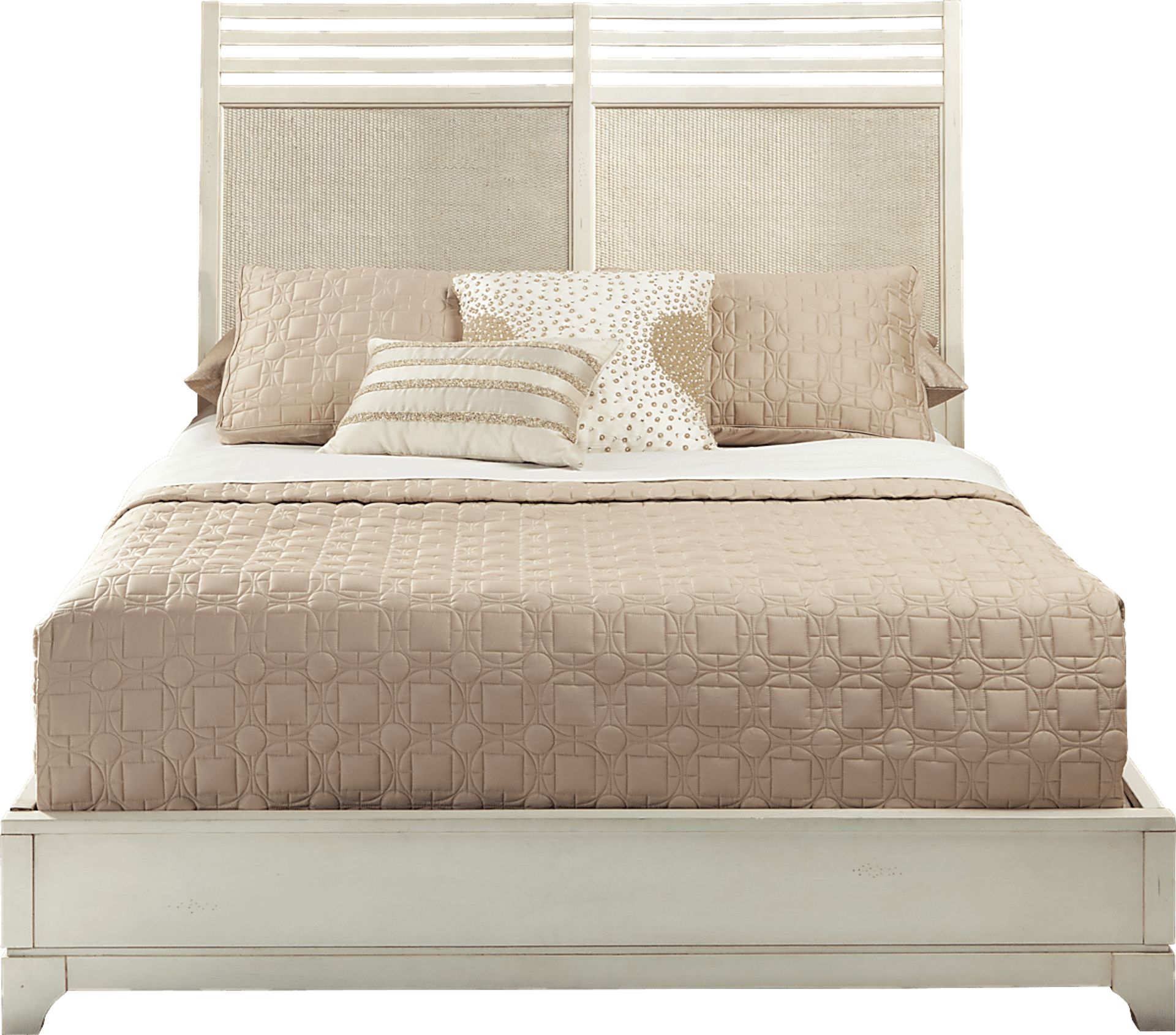 Beach Retreat White 3 Pc King Bed - Image 1