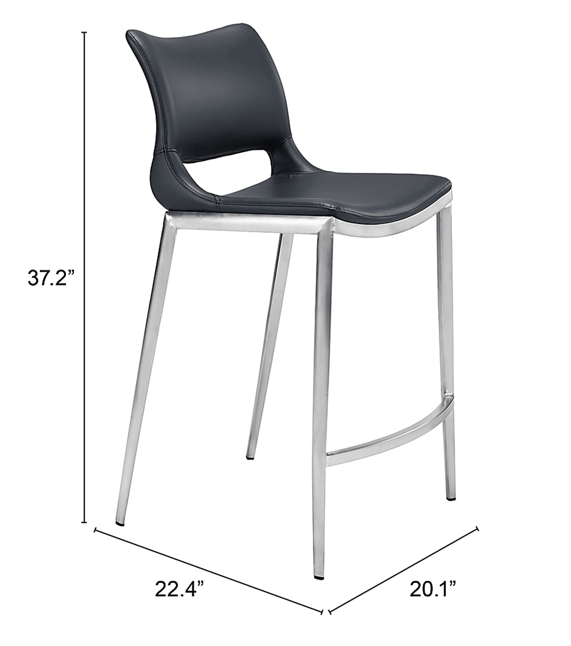 Beacher Black Counter Height Stool, Set of 2 - Image 6