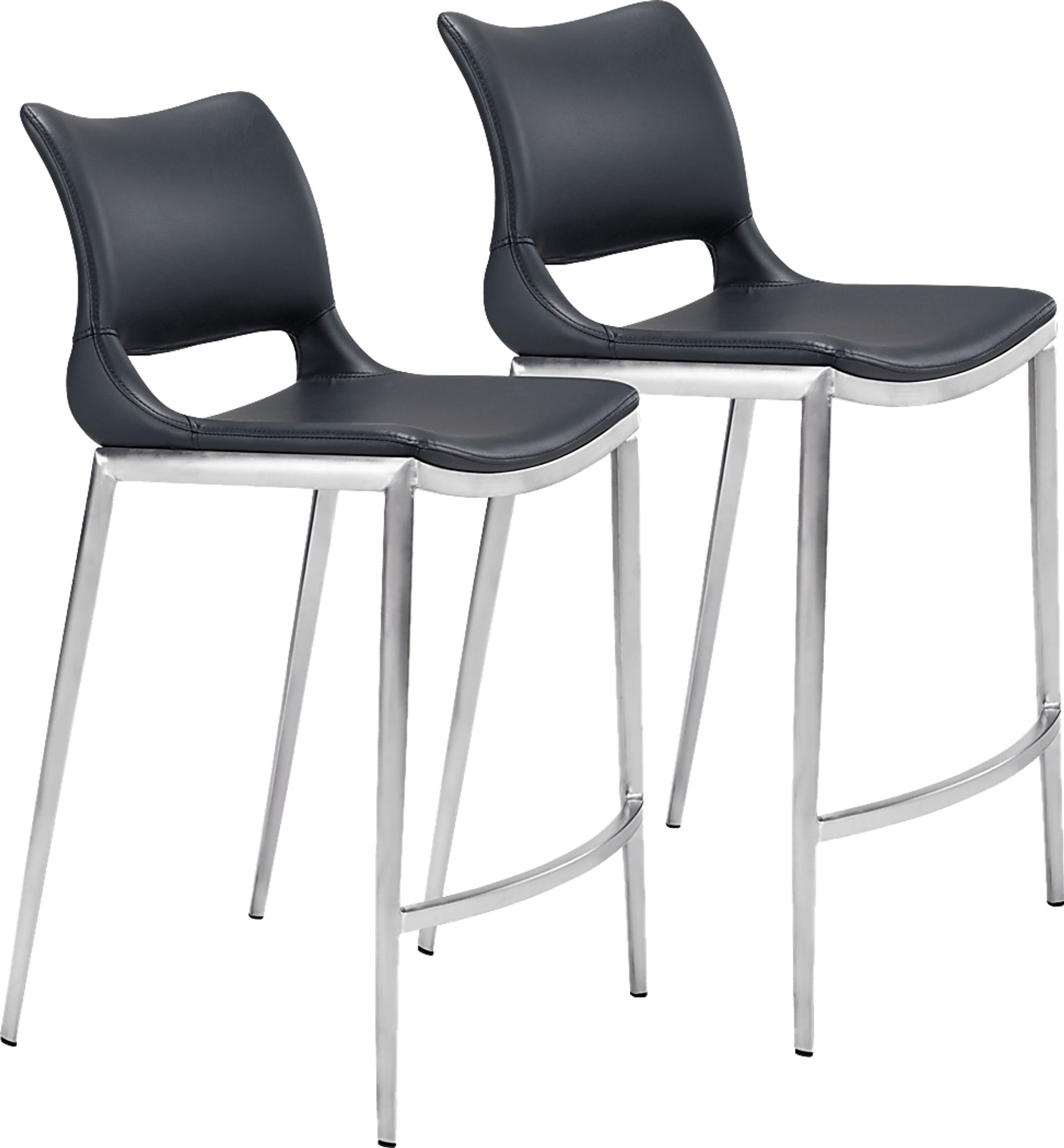 Beacher Black Counter Height Stool, Set of 2 - Image 1