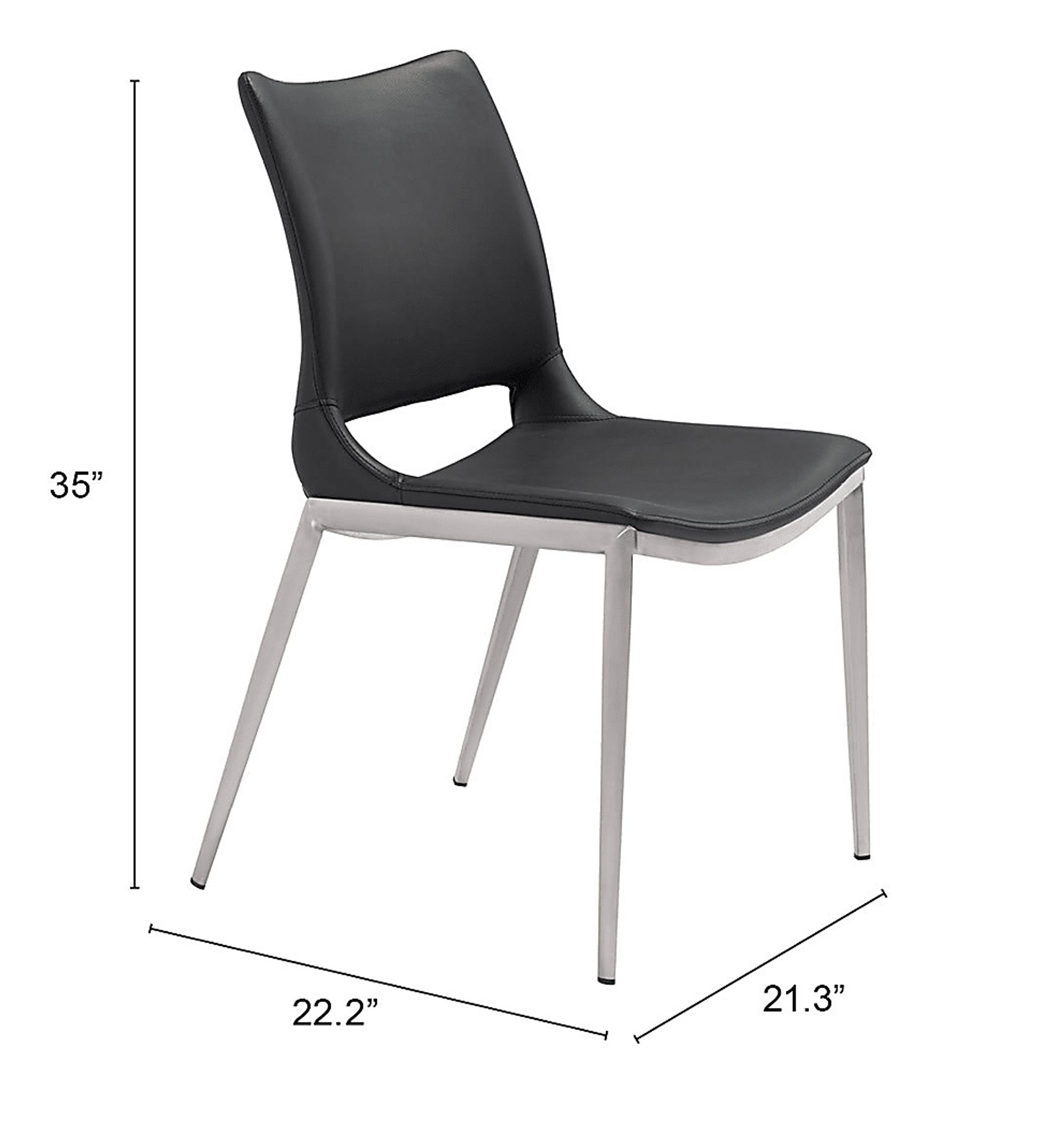 Beacher Black Side Chair, Set of 2 - Image 7