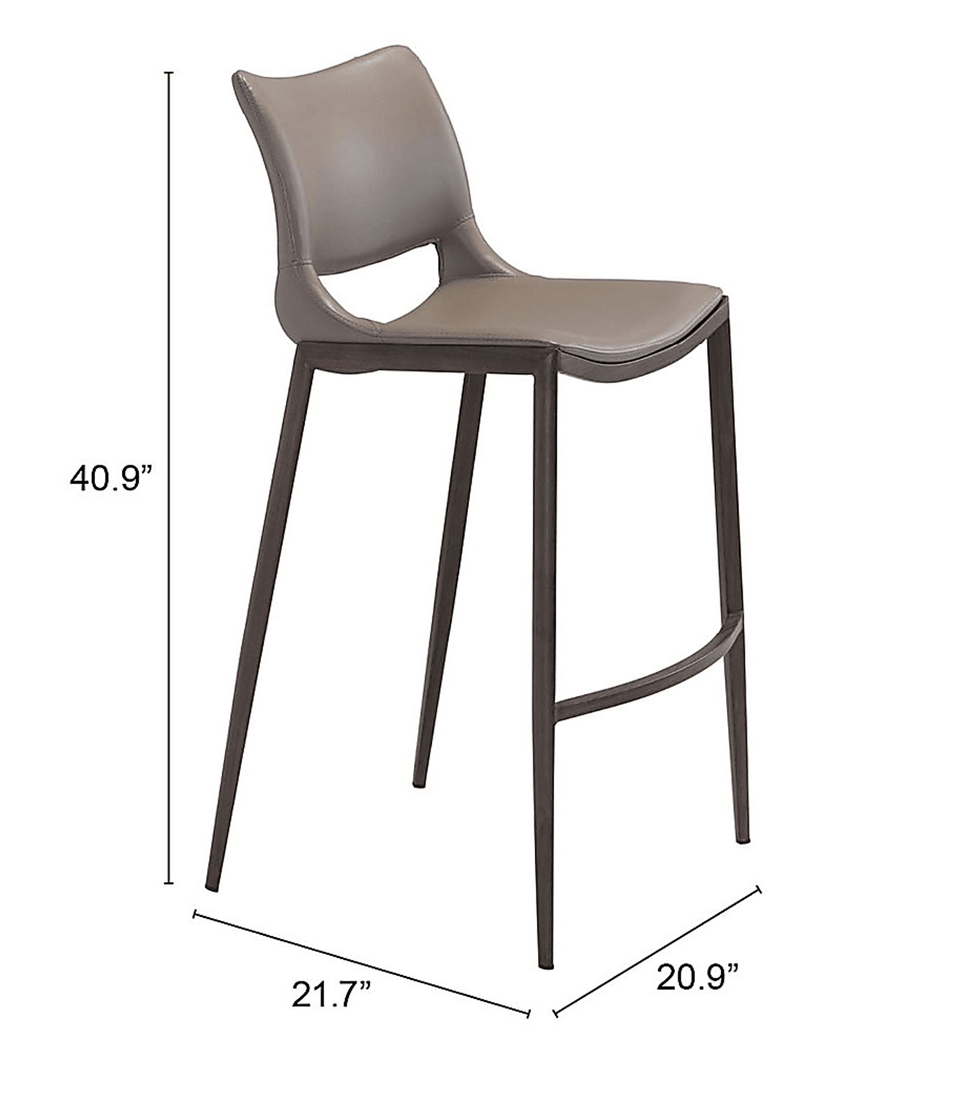 Beacher Gray Barstool, Set of 2 - Image 7