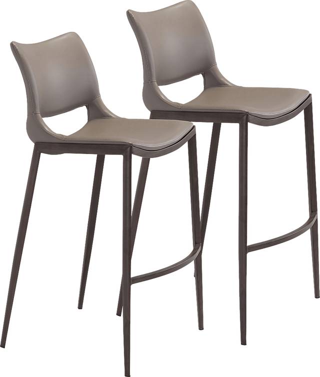 Beacher Gray Barstool, Set of 2 - Thumbnail - Image 1