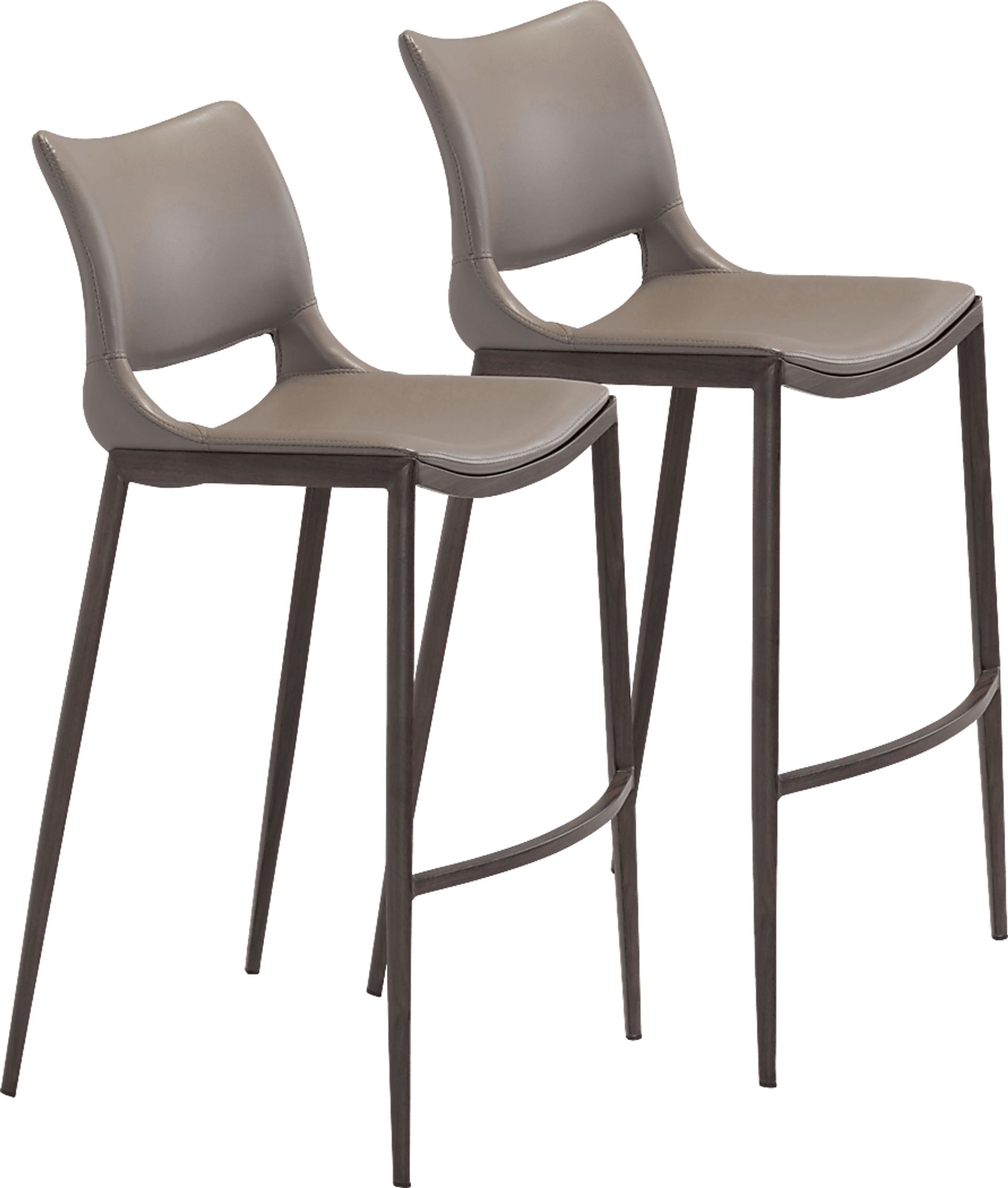 Beacher Gray Barstool, Set of 2 - Image 1