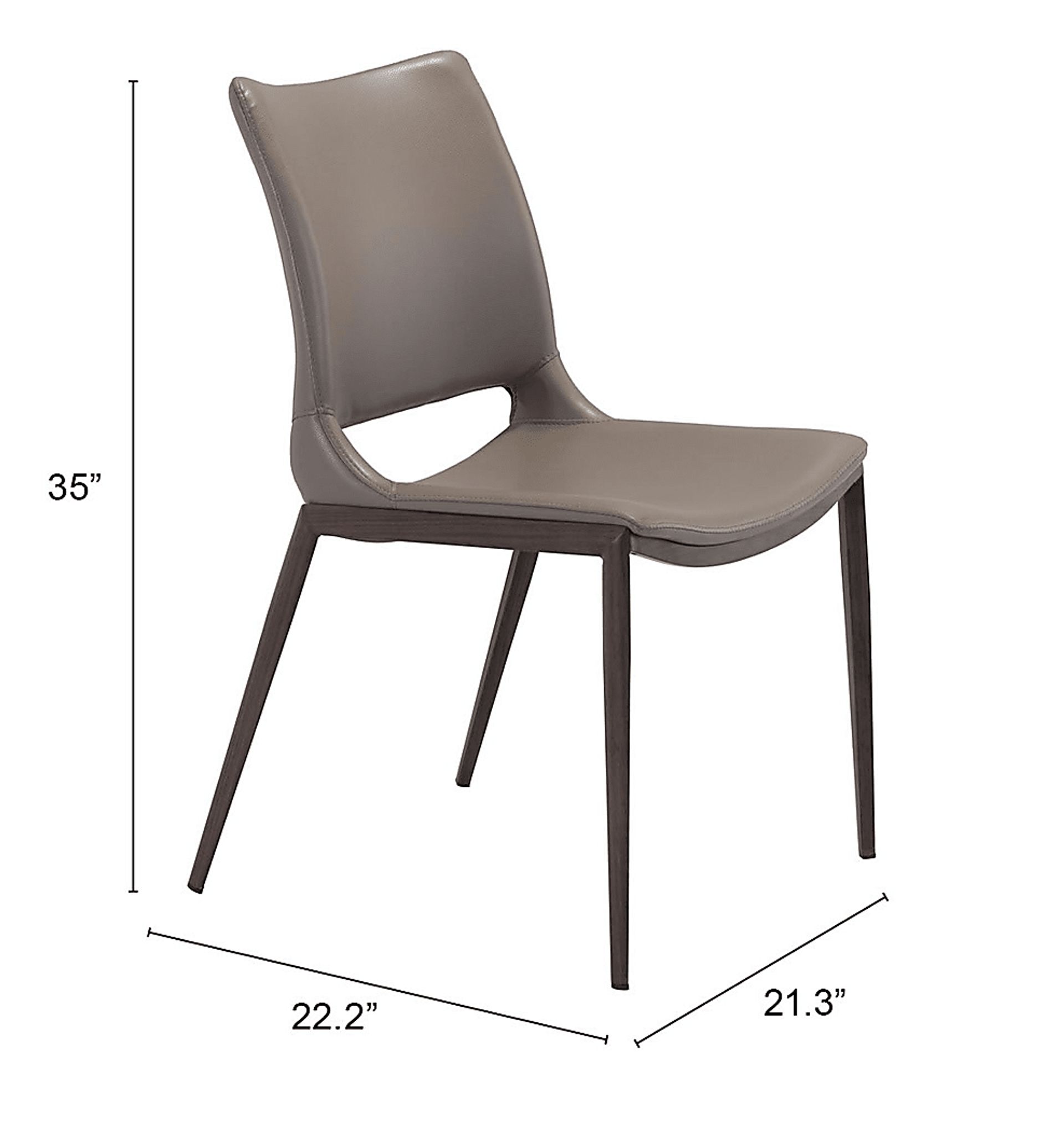Beacher Gray Side Chair, Set of 2 - Image 7