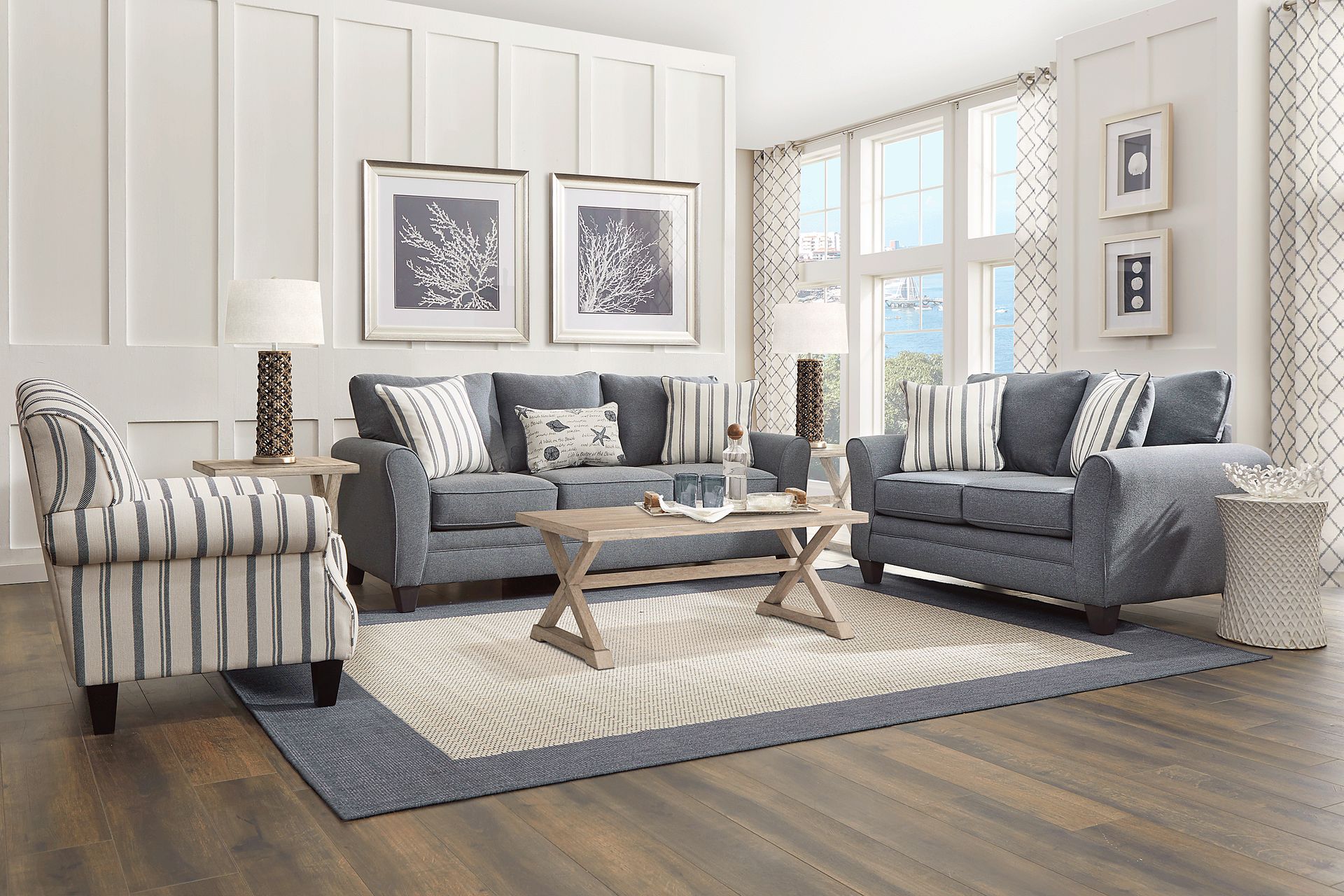 Beachfront Marine 7 Pc Living Room - Image 1