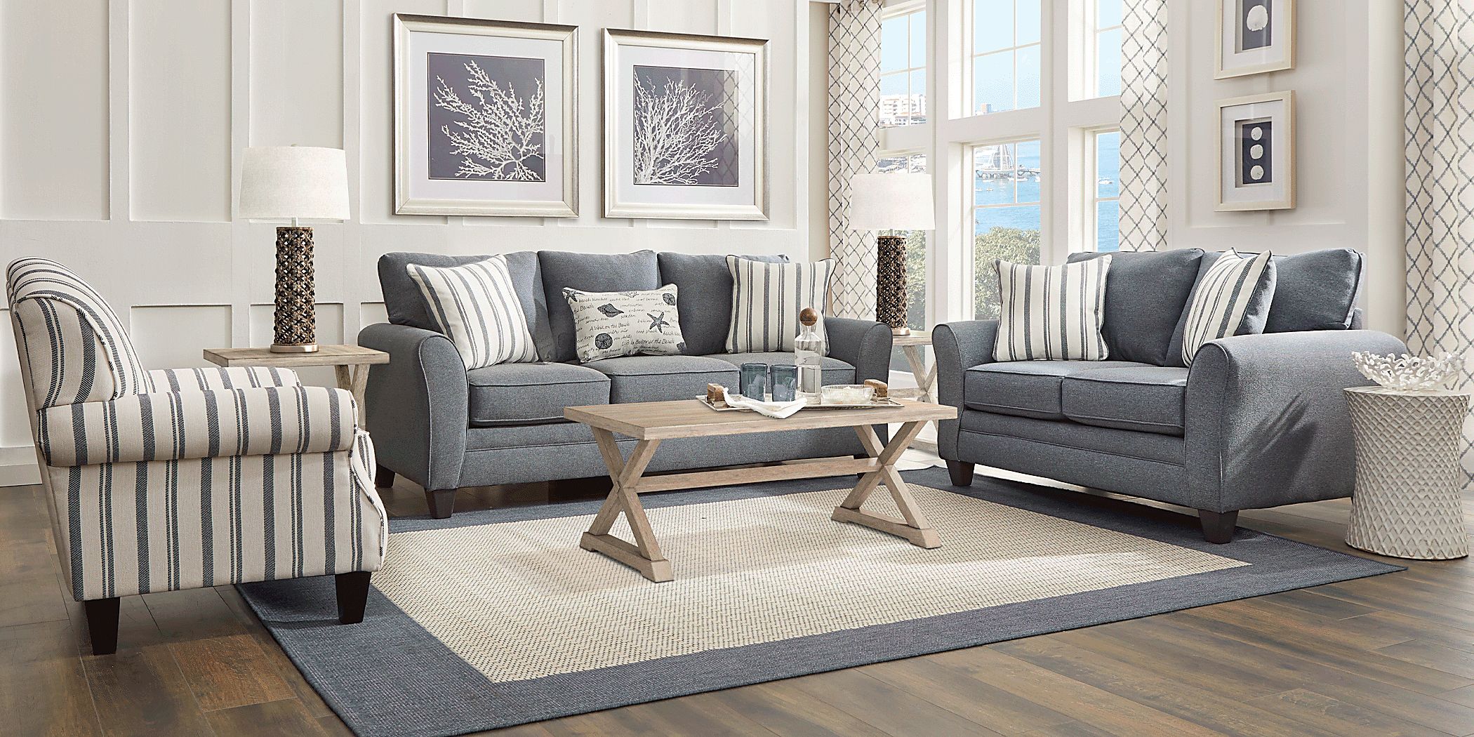 Beachfront Marine Sofa Rooms To Go