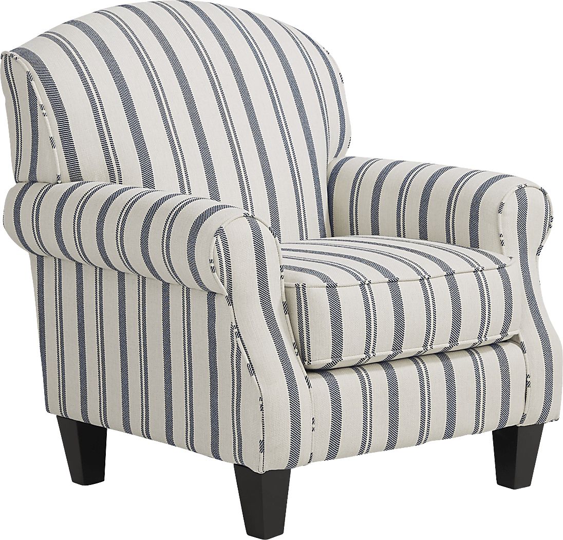 Beachfront Marine 8 Pc Living Room Rooms To Go   Beachfront Striped Accent Chair 10541072 Image Item