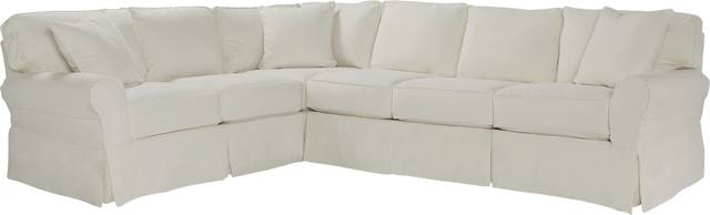 Beachside II Natural 2 Pc Sectional Slipcover - Thumbnail - Image 1