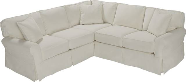 Beachside II Natural 2 Pc Sectional Slipcover - Thumbnail - Image 1