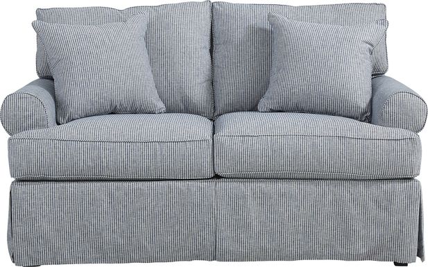 Beachside Walk Denim Loveseat