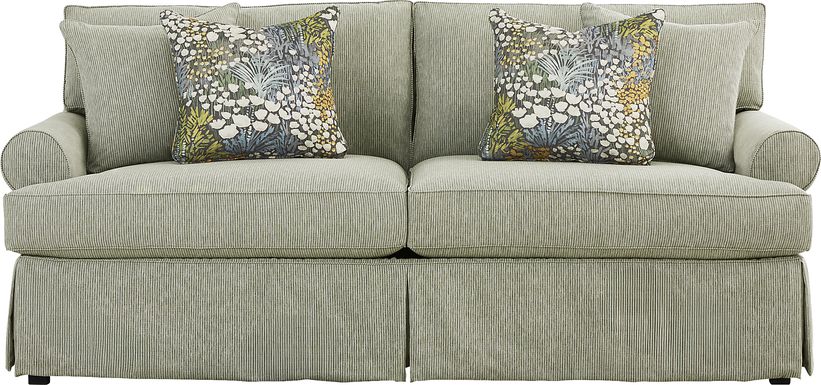 Beachside Walk Green Slipcover Gel Foam Sleeper