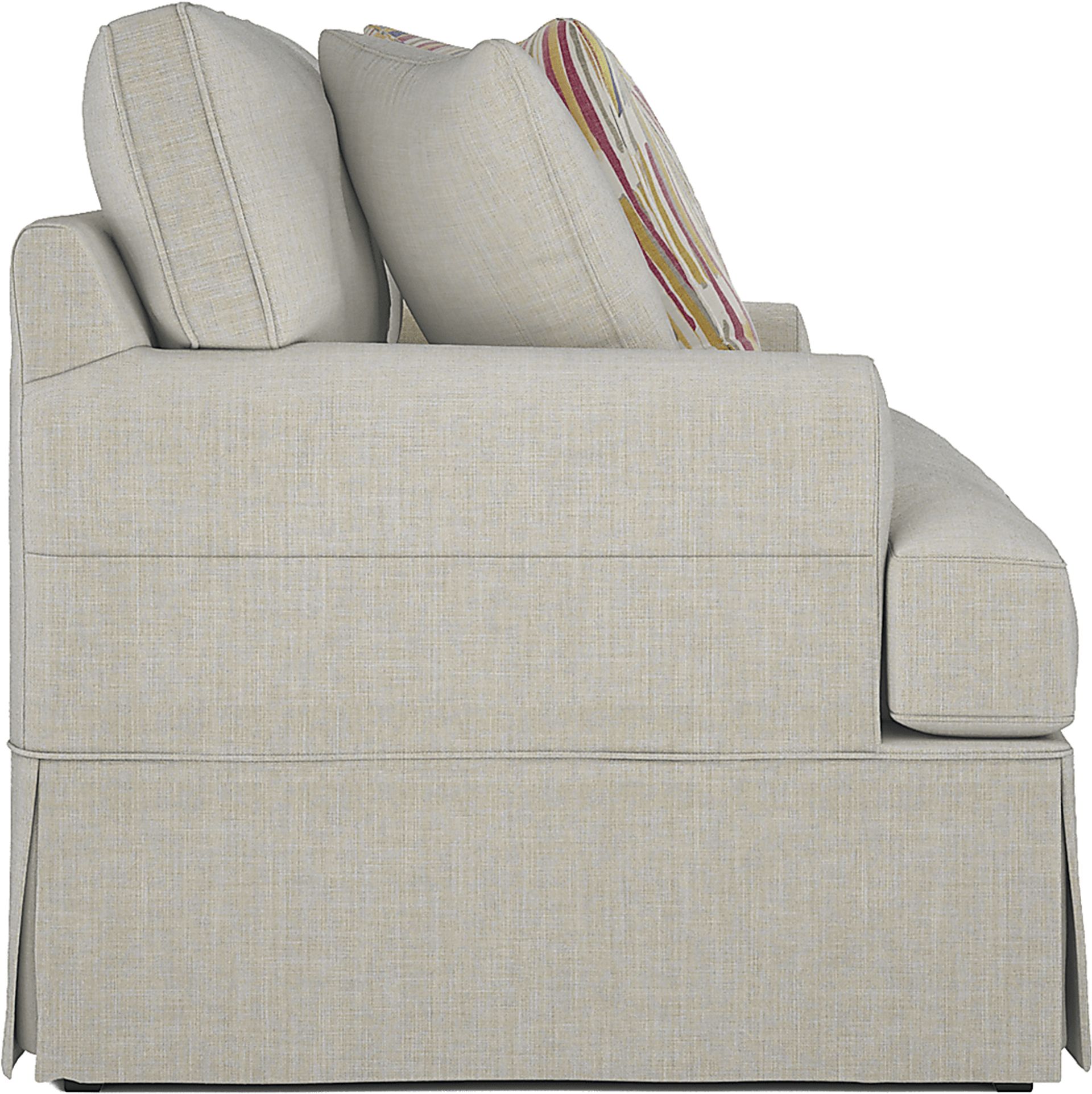 Beachside Walk Linen Slipcover Loveseat - Image 3