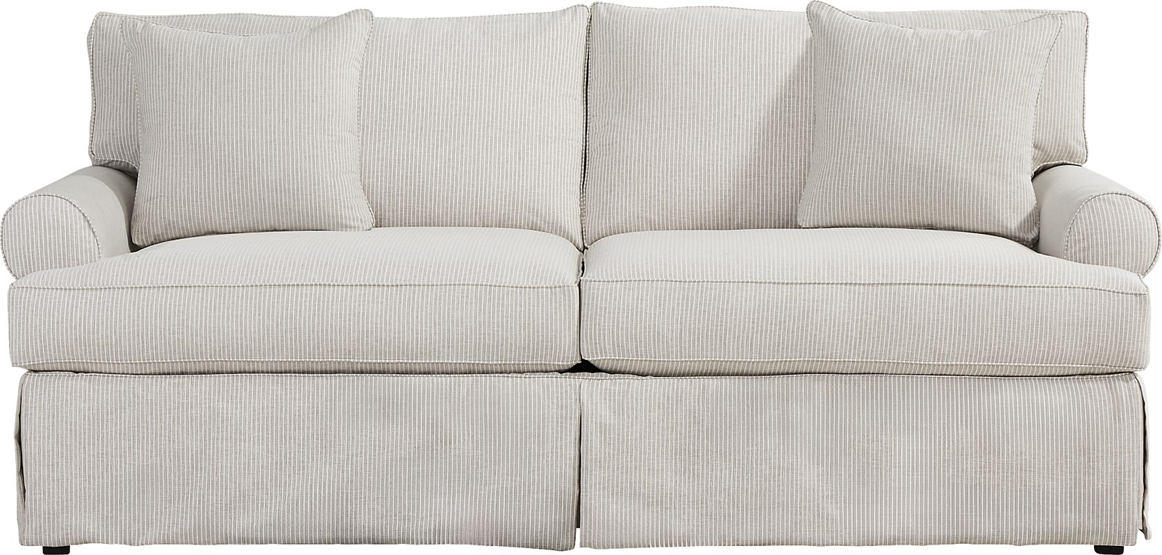 Beachside Walk Pearl Slipcover Gel Foam Sleeper Sofa