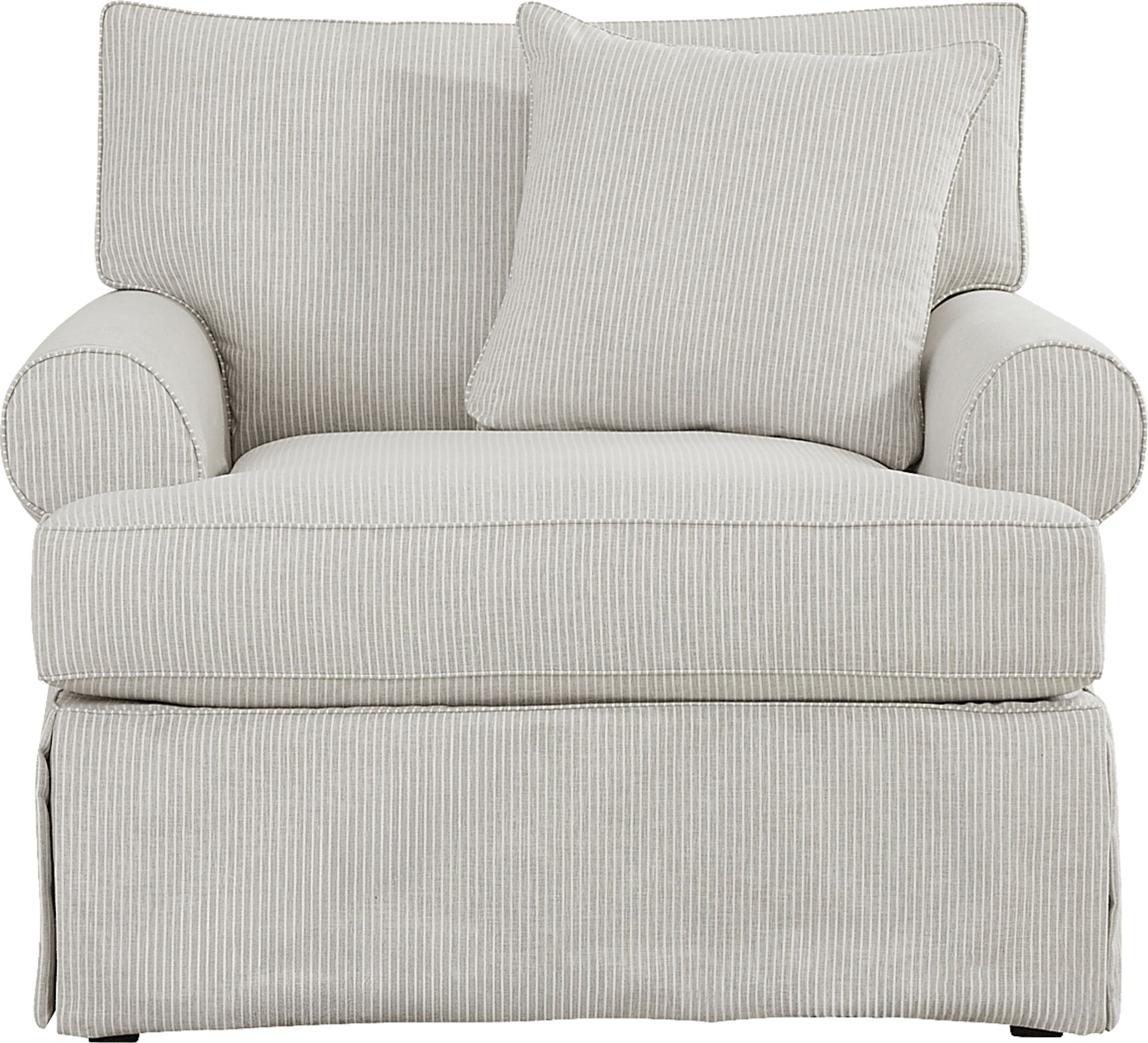 Beachside Walk Pearl Slipcover Chair - Image 2